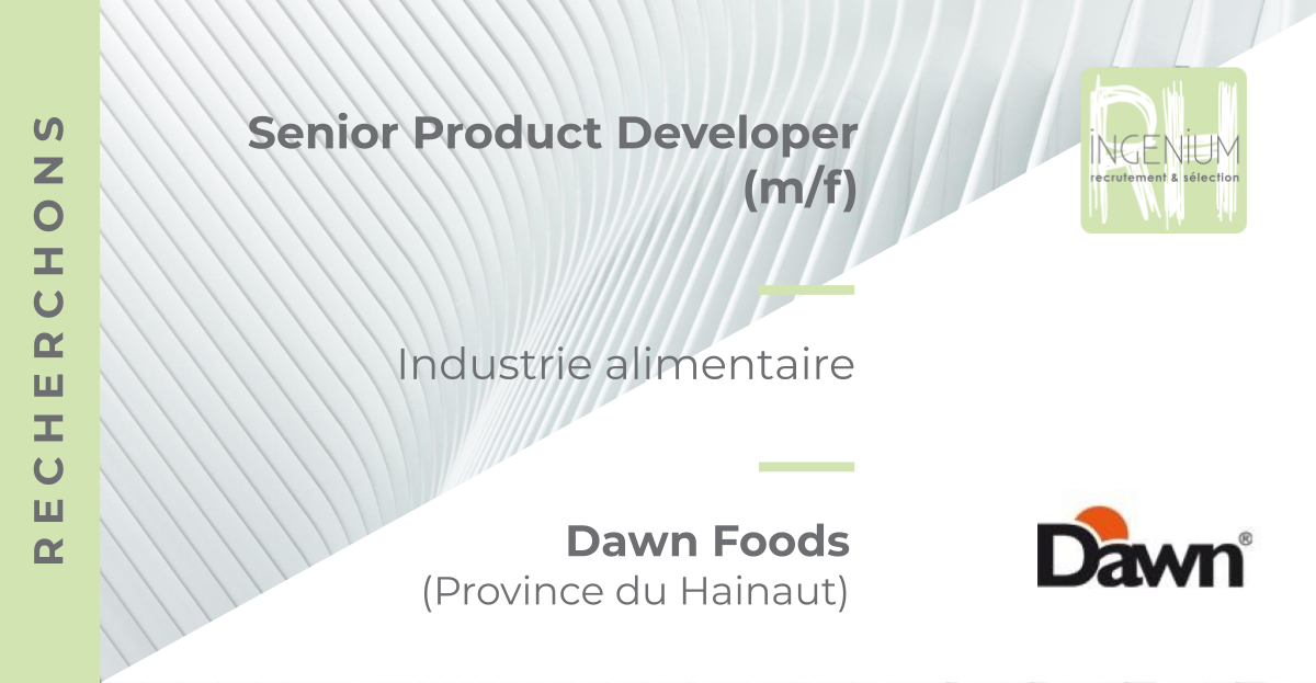 Nous recherchons : Senior Product Developer